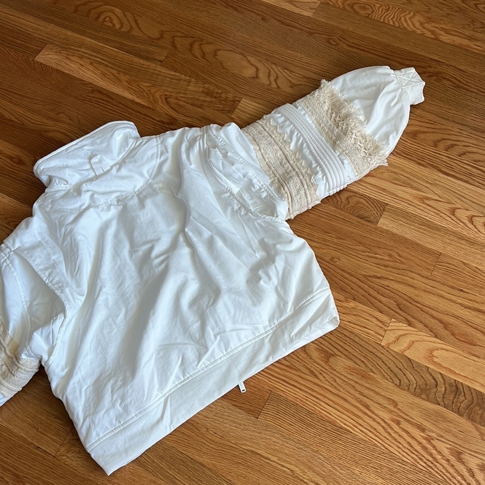 NWT Free People Solstice Bomber Size XS Color White - Picture 17 of 17